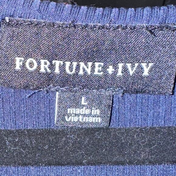 Fortune + Ivy Ribbed Crop with Front Tie - Picture 2 of 3